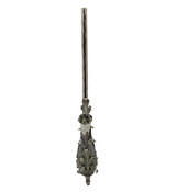 FINE 925 STERLING SILVER HANDMADE MULTI LEAF MATTE SHINY STANDING CANDLE LIGHTER