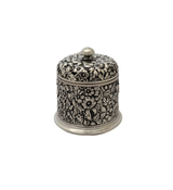 ANTIQUE DOMINICK & HAFF 925 STERLING SILVER REPOUSSE TEA CADDY BESUMIM HOLDER