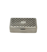 TOPAZIO 925 STERLING SILVER HANDMADE CONTEMPORARY STRIPED SHINY BESUMIM HOLDER