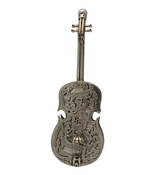 FINE 925 STERLING SILVER HANDMADE VIOLIN ORNATE SHINY SLEEK BESAMIM HOLDER