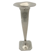 TALL OLD AMERICAN ANTIQUE 925 STERLING SILVER HANDMADE ORNATE SHINY SLEEK VASE