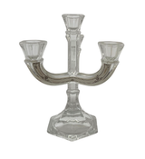 FINE ITALIAN SILVER PLATED & CRYSTAL HANDMADE UNIQUE ORNATE 4 LIGHT CANDELABRA