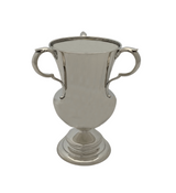 ANTIQUE TIFFANY & CO 925 STERLING SILVER HANDMADE SHINY 3 HANDLE LOVING CUP