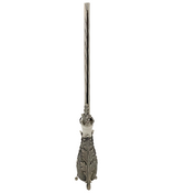 FINE 925 STERLING SILVER HANDMADE MULTI LEAF MATTE SHINY STANDING CANDLE LIGHTER