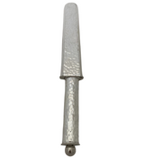 925 STERLING SILVER HANDMADE MODERN HAMMERED SERRATED VICTORINOX KNIFE & COVER