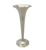ANTIQUE TIFFANY & CO 925 STERLING SILVER HANDMADE SHINY SLEEK TRUMPET VASE