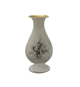TOPAZIO 925 STERLING SILVER HANDMADE FLORAL SWAG SHINY SLEEK FLOWER BUD VASE