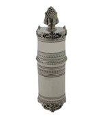 FINE 925 STERLING SILVER HANDMADE GADROON BORDER GRAPE ORNATE MATCHBOX HOLDER