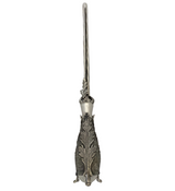 FINE 925 STERLING SILVER HANDMADE MULTI LEAF MATTE SHINY STANDING CANDLE LIGHTER