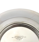 TIFFANY & CO 925 STERLING SILVER HANDMADE MODERN SIMPLE MONOGRAMMED ROUND PLATE