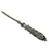 FINE 925 STERLING SILVER HANDMADE INTRICATE ORNATE LEAF APPLIQUE CANDLE LIGHTER