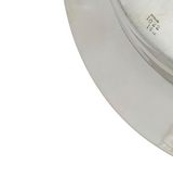 ANTIQUE LEBOLT 925 STERLING SILVER HAND BEATEN SHINY SLEEK SIMPLE ROUND TRAY