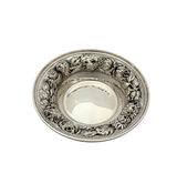 ANTIQUE STIEFF 925 STERLING SILVER HANDMADE FLORAL REPOUSSE ORNATE BOWL DISH