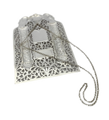 925 STERLING SILVER HANDMADE CUT OUT SWIRL LEAF LION CROWN TORAH BREASTPLATE