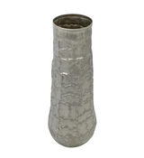 FINE 925 STERLING SILVER HANDMADE MODERN GEOMETRIC SHINY SLEEK FLOWER VASE