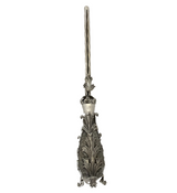 FINE 925 STERLING SILVER HANDMADE MULTI LEAF MATTE SHINY STANDING CANDLE LIGHTER