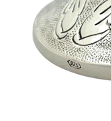 FINE 925 STERLING SILVER HANDMADE FLORAL ROSE MATTE SHINY BESAMIM HOLDER & COVER