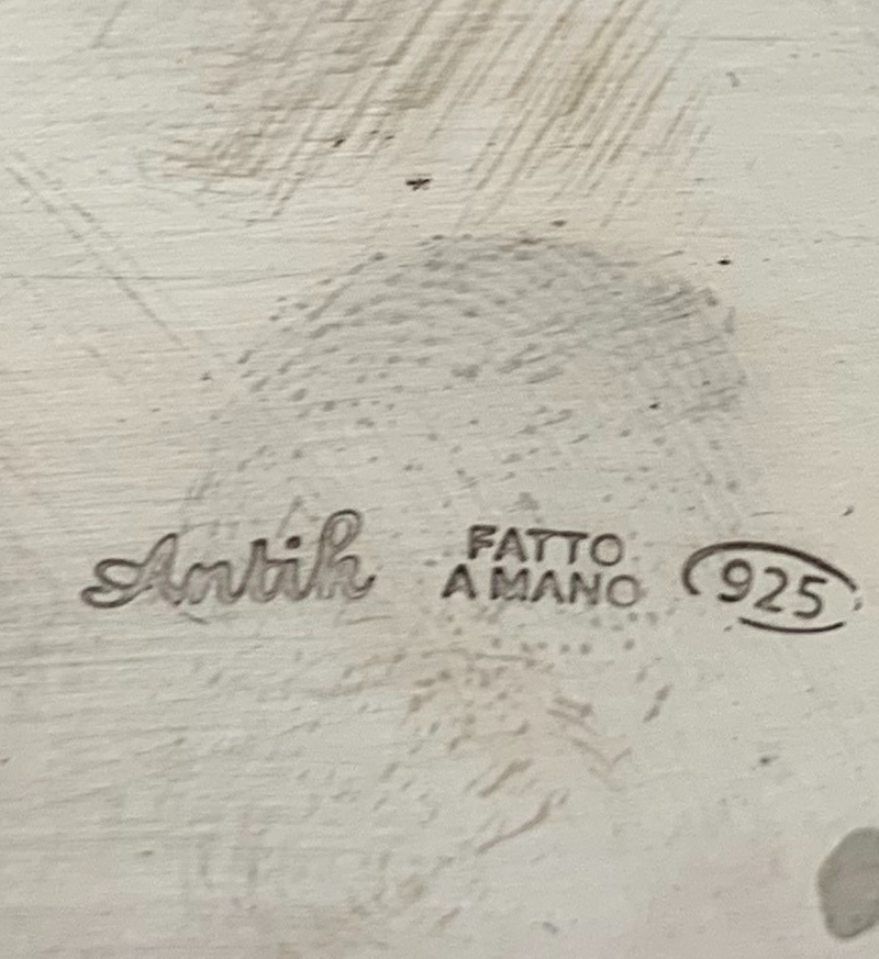 FINE 925 STERLING SILVER HANDMADE CHASED ORNATE MATTE & SHINY MEGILLAH HOLDER