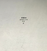 ANTIQUE REED & BARTON 925 STERLING SILVER HANDMADE FOLIATE SCROLL 2 HANDLED TRAY