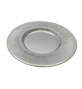 FINE 925 STERLING SILVER HANDMADE MODERN STRIATED & SLEEK FINISH CUP & TRAY