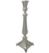 FINE 925 STERLING SILVER HANDMADE MODERN DIAMOND CUT SHINY SLEEK CANDLESTICKS