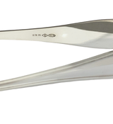 FINE ITALIAN 925 STERLING SILVER HANDMADE MODERN SHINY SLEEK FINISH ICE TONGS