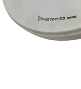 FINE TOPAZIO 925 STERLING SILVER HANDMADE MODERN PLAIN SHINY SLEEK ROUND MENORAH
