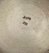 FINE 925 STERLING SILVER HANDMADE LEAF FLORAL APPLIQUE FLOWER VASE WITH HANDLES