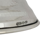 FINE ITALIAN 925 STERLING SILVER HANDMADE MODERN HAMMERED FINISH MEGILLAH HOLDER