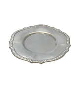 FINE 925 STERLING SILVER HANDMADE ORNATE BORDER SHINY SLEEK FINISH CUP & TRAY