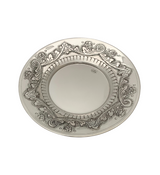 925 STERLING SILVER HANDMADE ELEGANT DAINTY FLOWER ORNATE SHINY SLEEK CUP & TRAY