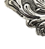 FINE 925 STERLING SILVER HANDMADE LEAF APPLIQUE MATTE & SHINY TORAH BREASTPLATE