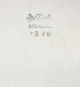 ANTIQUE FRANK M. WHITING 925 STERLING SILVER HANDMADE OVAL FOLIATE SCROLL TRAY