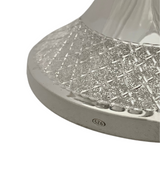 FINE SMALL 925 STERLING SILVER HANDMADE MODERN DIAMOND CUT CHANUKAH MENORAH