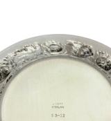 ANTIQUE STIEFF 925 STERLING SILVER HANDMADE FLORAL REPOUSSE ORNATE BOWL DISH