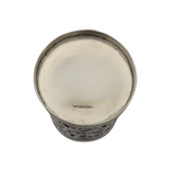 ANTIQUE STIEFF & WELSH & BRO 925 STERLING SILVER HANDMADE REPOUSSE CUP & TRAY