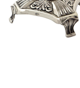 FINE 925 STERLING SILVER HANDMADE CHASED SWIRL FLUTED SHINY SLEEK SALT HOLDER