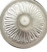 FINE 925 STERLING SILVER HANDMADE CHASED ORNATE MATTE & SHINY DOUBLE SALT HOLDER