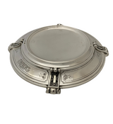 ANTIQUE TOWLE 925 STERLING SILVER ROSE BOWL CENTERPIECE & GILD BRASS FLOWER FROG