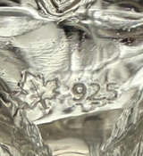 FINE 925 STERLING SILVER & GILDED HANDMADE MULTI BIRD LEAF TREE BACKWALL MENORAH