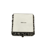 FINE ITALIAN 925 STERLING SILVER HANDMADE FLORAL ORNATE SHINY SLEEK SNUFF BOX