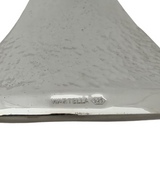FINE 925 STERLING SILVER HANDMADE MODERN HAMMERED SLEEK FINISH CANDLESTICKS