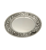 ANTIQUE STIEFF & WELSH & BRO 925 STERLING SILVER HANDMADE REPOUSSE CUP & TRAY