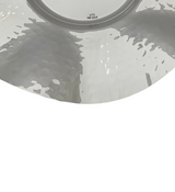 FINE 925 STERLING SILVER HANDMADE MODERN HAMMERED & SLEEK FINISH WAVE CUP & TRAY