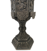 TALL EZRA LANDAU 925 STERLING SILVER HANDMADE INTRICATE ROTATING BESAMIM HOLDER