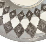 LARGE 925 STERLING SILVER HANDMADE DIAMOND CUT SLEEK PASSOVER ELIYAHU CUP & TRAY