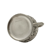 ANTIQUE S. KIRK & SON 925 STERLING SILVER HANDMADE FLORAL REPOUSSE HONEY DISH