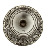 S. KIRK & SON 925 STERLING SILVER HANDMADE LEAF & FLORAL ORNATE ROUND BOWL