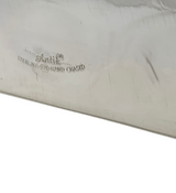 FINE 925 STERLING SILVER HANDMADE LEAF APPLIQUE CHASED ORNATE BACKWALL MENORAH