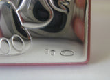 ITALIAN 925 STERLING SILVER ELEPHANT BABY PINK KIDS PICTURE FRAME